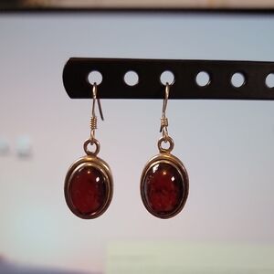 Pink Tourmaline & Sterling Silver Earrings